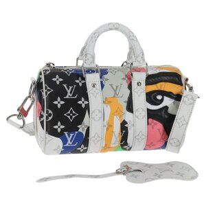 LOUIS VUITTON LV Portrait Keepall Bandouliere 25 Hand Bag M46701 LV Auth 141166M